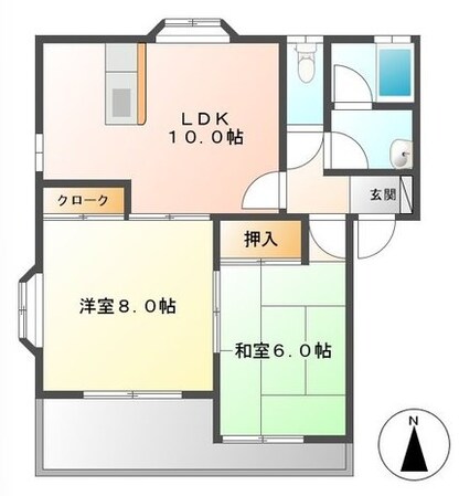 メゾンdeアヴェニールBの物件間取画像